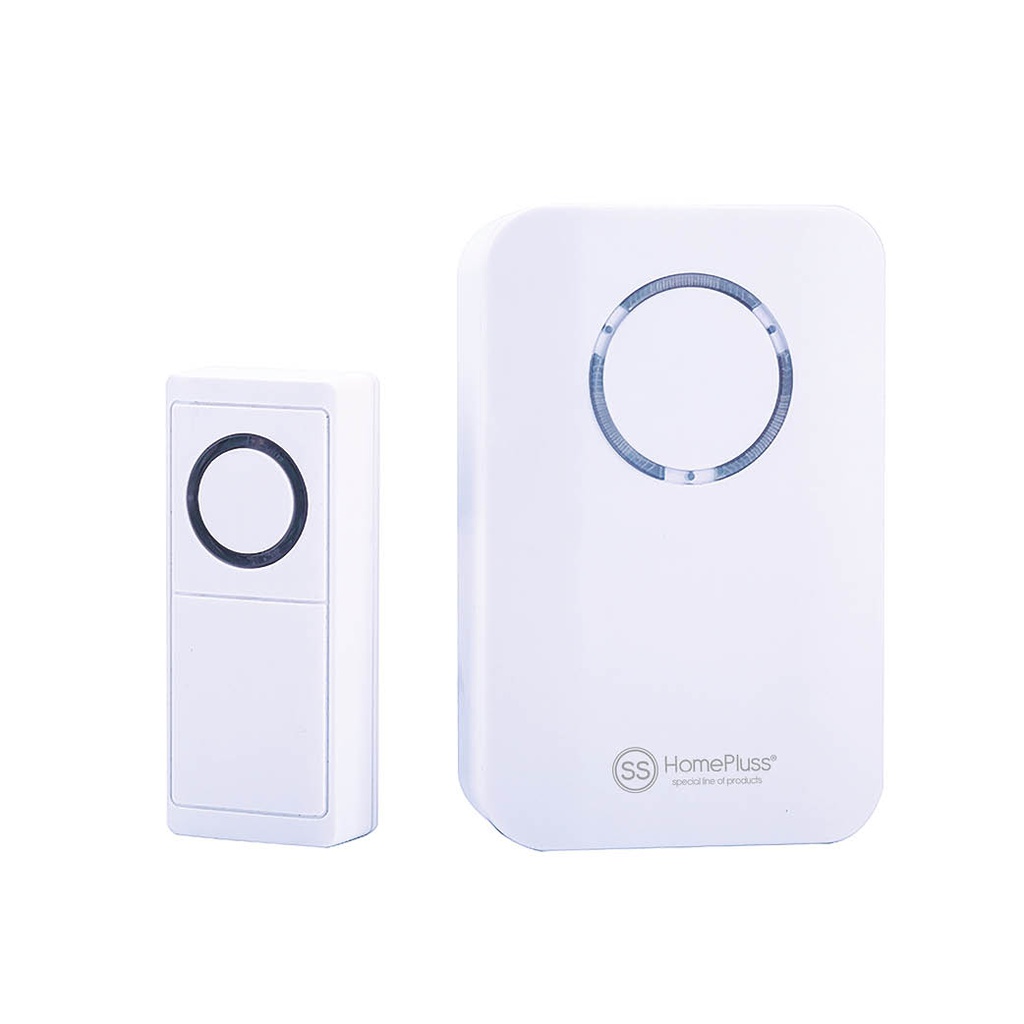 Timbre inalámbrico a pilas 85dB - 10u caja exp