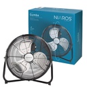 Ventilador metálico de suelo 40cm 70W Negro