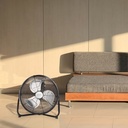 Ventilador metálico de suelo 40cm 70W Negro