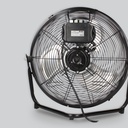 Ventilador metálico de suelo 40cm 70W Negro