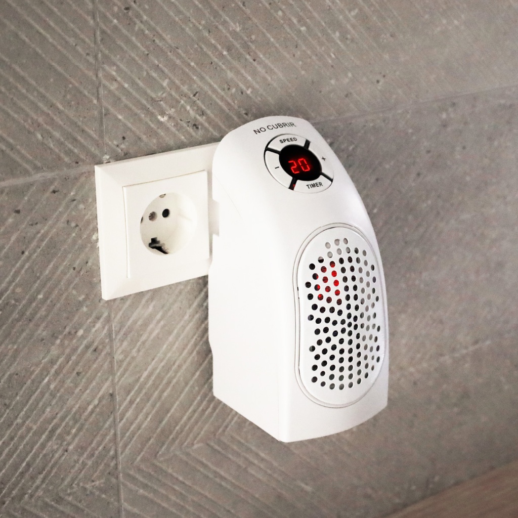 Mini calefactor sin cable Bardei Máx. 400W Blanco