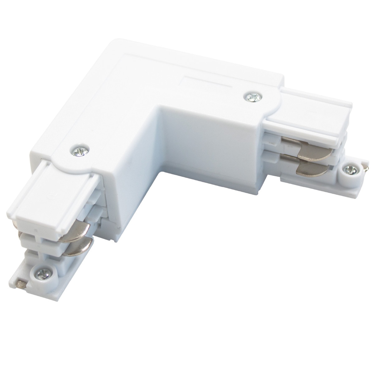 Conector em L 3 vias para foco de carril LED Branco