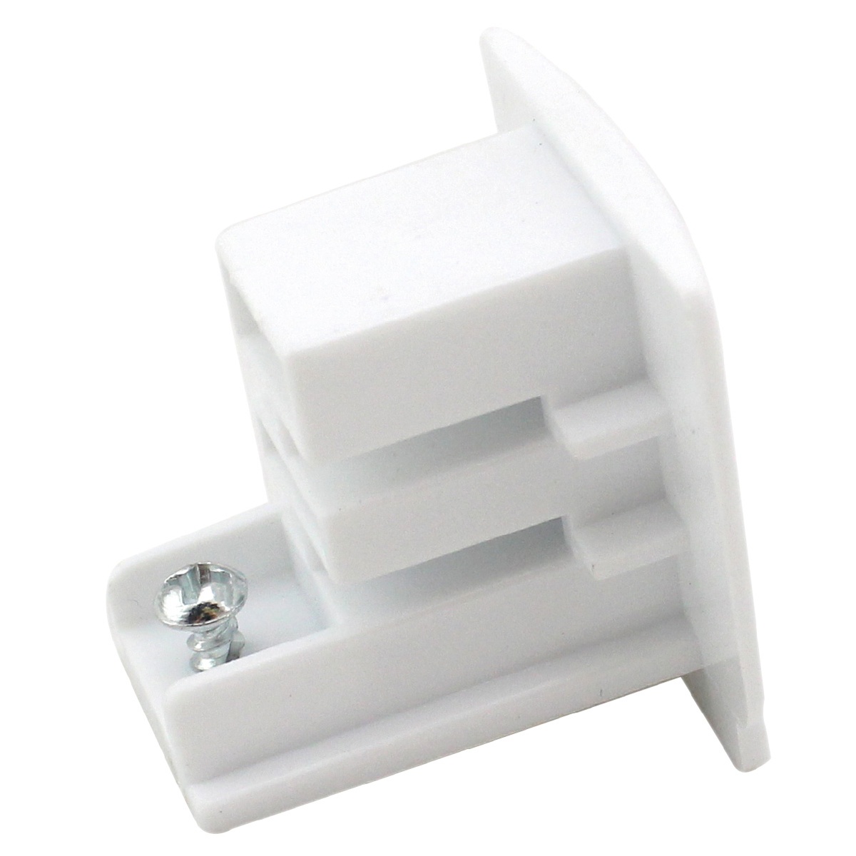 Tapa final 3 vias para foco carril LED Blanco