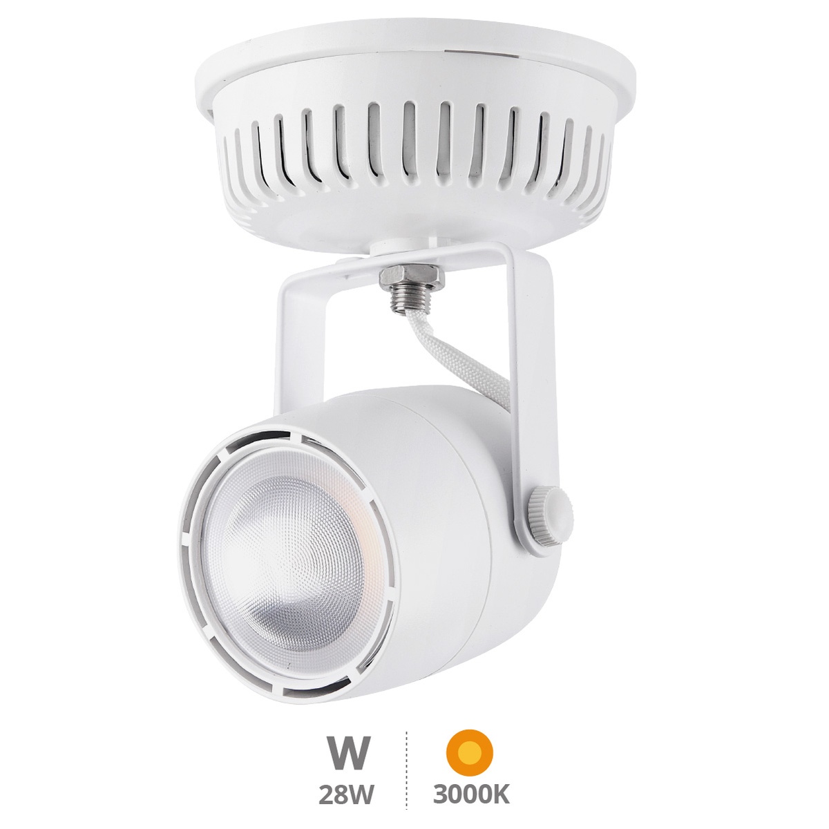 Foco superficie LED 28W 3000K Blanco