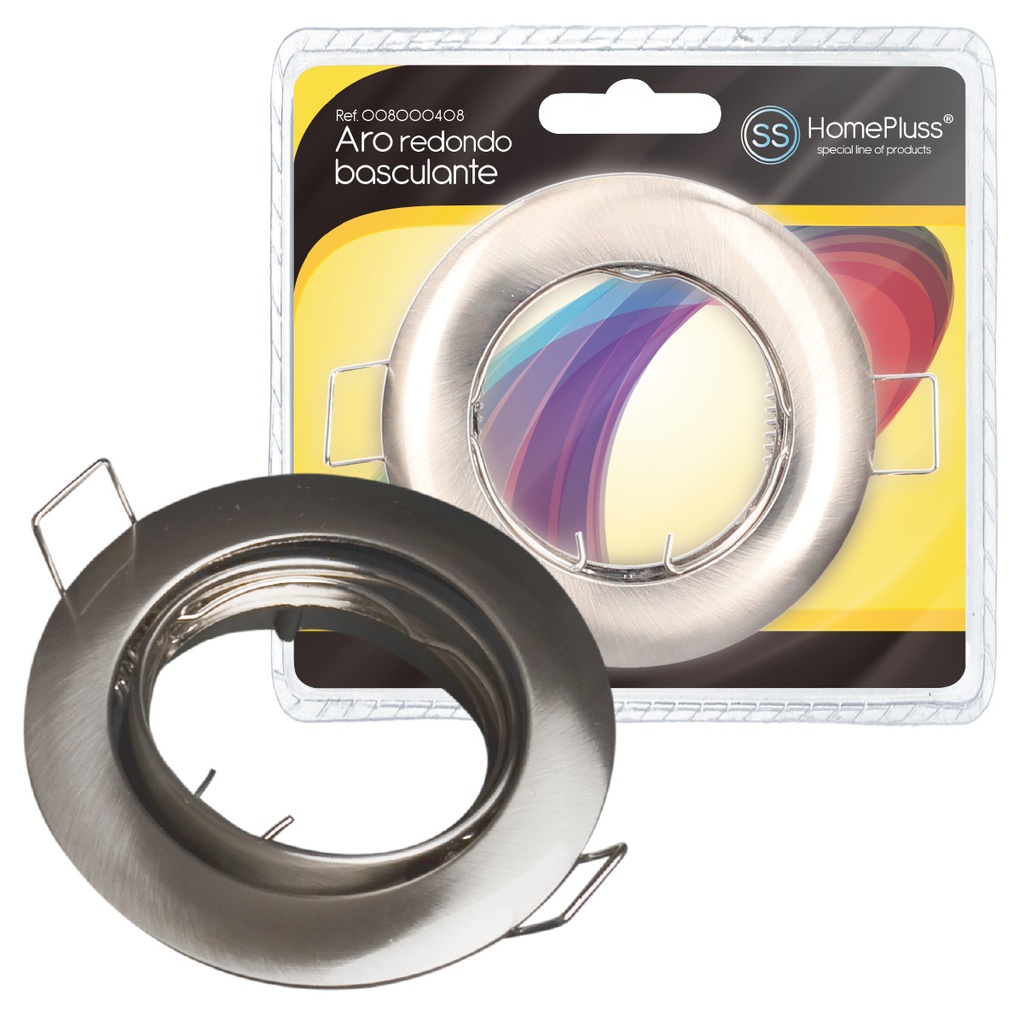 Aro basculante redondo Niquel - 25u caja exp