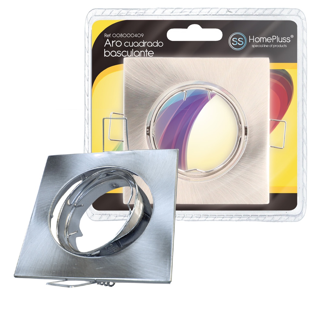 Aro basculante quadrado Níquel – 25 un. caixa exp