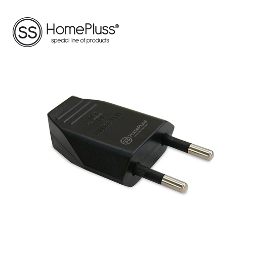 Two pole plug 4mm Black - 24pcs inner box