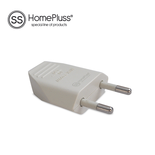 Two pole plug 4mm White - 24pcs inner box