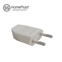 Two pole plug 4mm White - 24pcs inner box