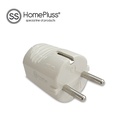 Clavija bipolar 4.8mm Blanco - 16u caja exp