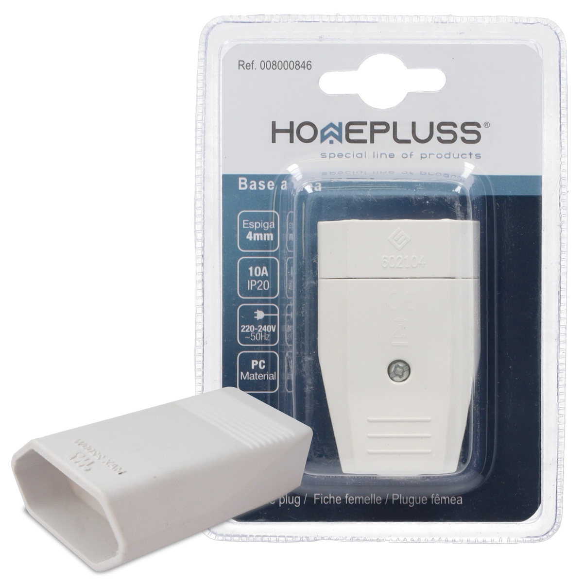 Base aerea 4mm Blanco - 24u caja exp