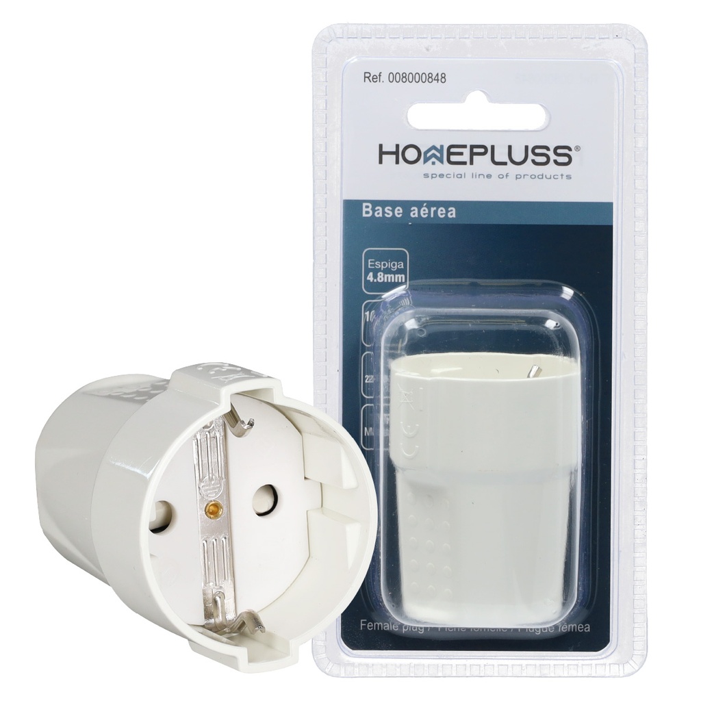 Base aérea 4,8 mm Branco - 12 un. caixa exp