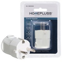 Clavija bipolar cable lateral 4.8mm Blanco-12u caja