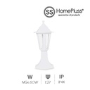 Farol jardin Gardeno sobremuro E27 IP44  Blanco