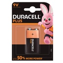 Pila alcalina DURACELL Plus 9V, Blíster 1