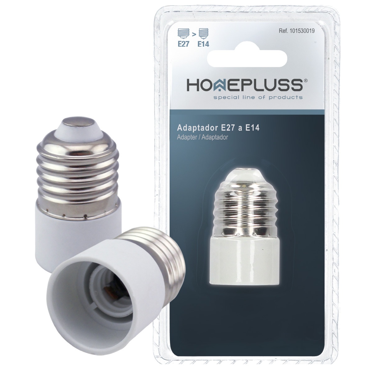 Adaptador E27 a E14 -10u retrátil