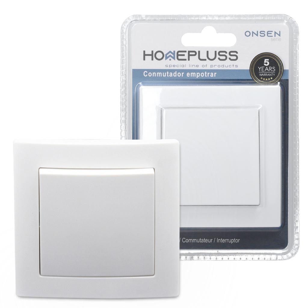 Conmutador de empotrar - 6u caja exp