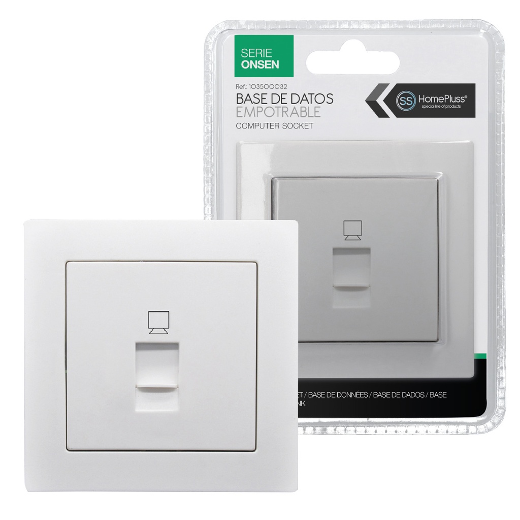 Tomada de dados encastrável Onsen – 6 un. caixa exp