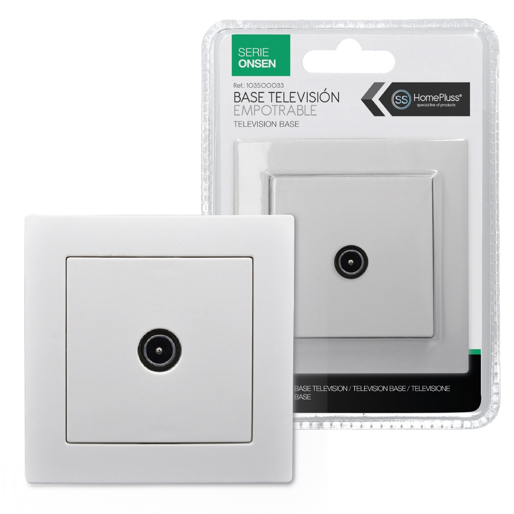 Single TV recessed terminal Onsen -6pcs inner box