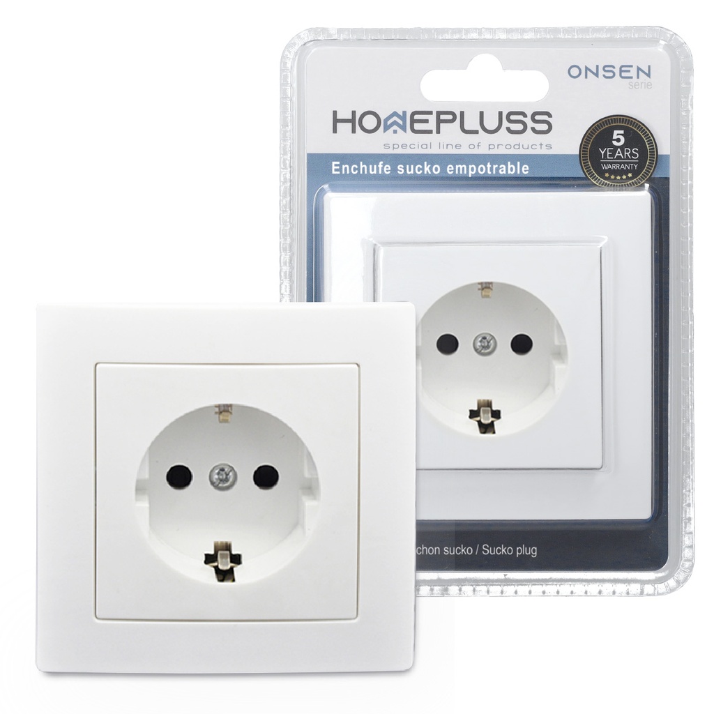 Tomada sucko encastrável Onsen – 6 un. caixa exp