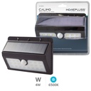 Aplique solar LED Calimo com sensor de movimento e crepuscular 4W 6500K  – 5 un. caixa exp