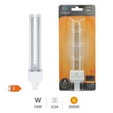 Bombilla LED PL 16W G24 3000K - 6u caja exp