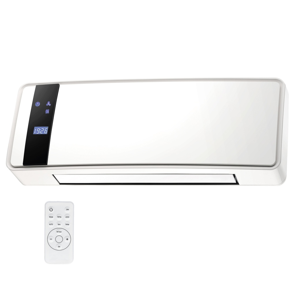 Calefactor split de pared Tabah Máx. 2000W para baños IPX2