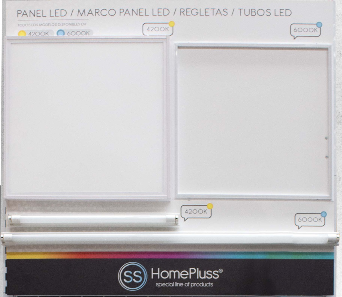 Painéis de placas e tubos