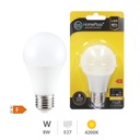 Bombilla LED estándar 8W E27 4200K - 8u caja exp 