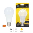 Bombilla LED estándar 14W E27 4200K - 8u caja exp