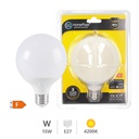 Bombilla LED globo G95 15W E27 4200K - 6u caja exp