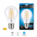 Bombilla LED estándar filamento 8W E27 6500K - 8u caja exp