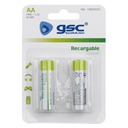 Pila recargable GSC HR6 (AA) 1,2V 2300mAh Blister 2uds