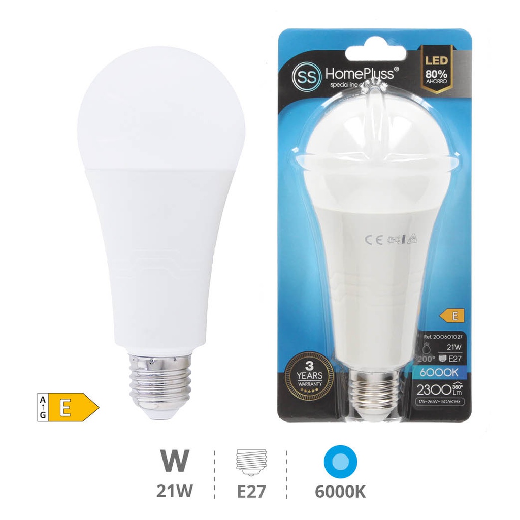 Bombilla LED estándar 21W E27 6000K - 6u caja exp