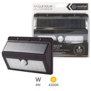 Aplique solar LED Calimo com sensor de movimento e crepuscular 4W 4200K  – 5 un. caixa exp