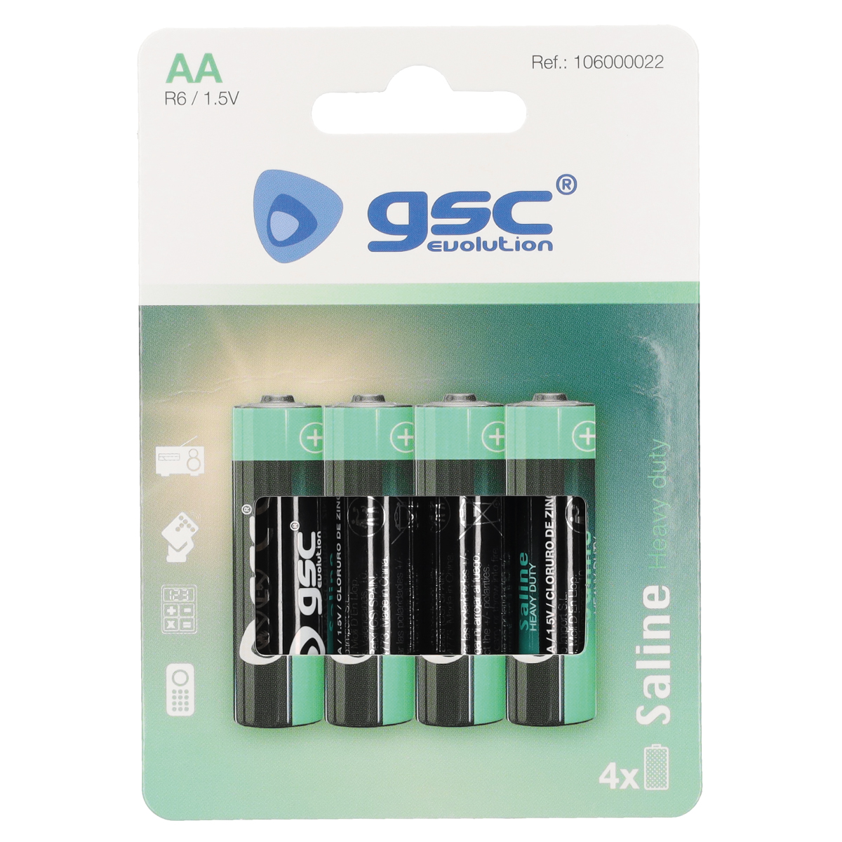 Pila salina GSC evolution R6 (AA) Blister 4u