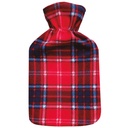 Bolsa de agua caliente 2L Cuadro escocés rojo
