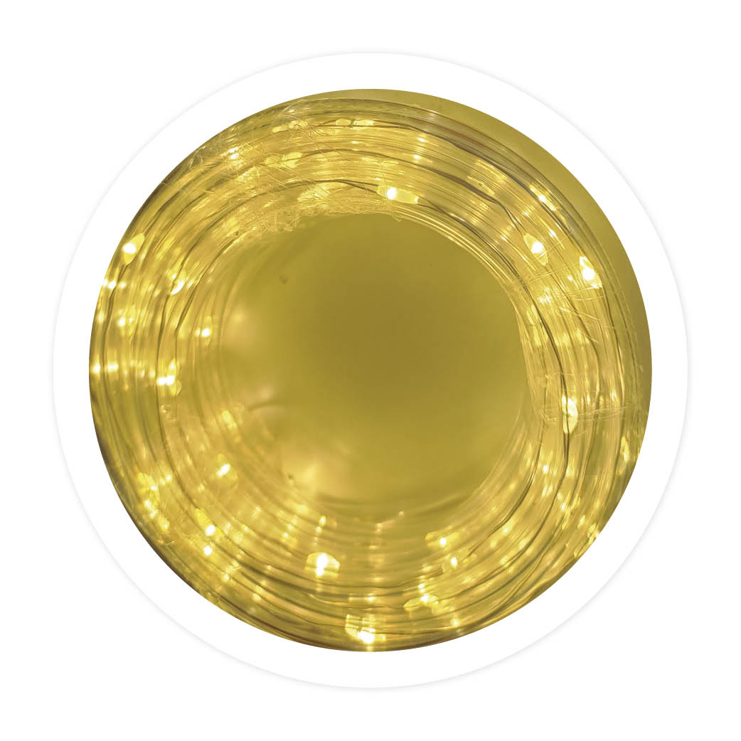 Tubo LED flexible 4M. 6mm de grosor. Cable: 1.5M. Con transformador multifunción, temporizador y memoria. Luz cálida.