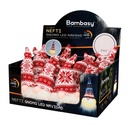 Gnomo de navidad LED Nefti 16cm 2xLR44 Rojo y blanco - 12u caja exp