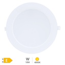 Downlight LED embutido redondo Dumba 18W 4000K Branco - Libertina