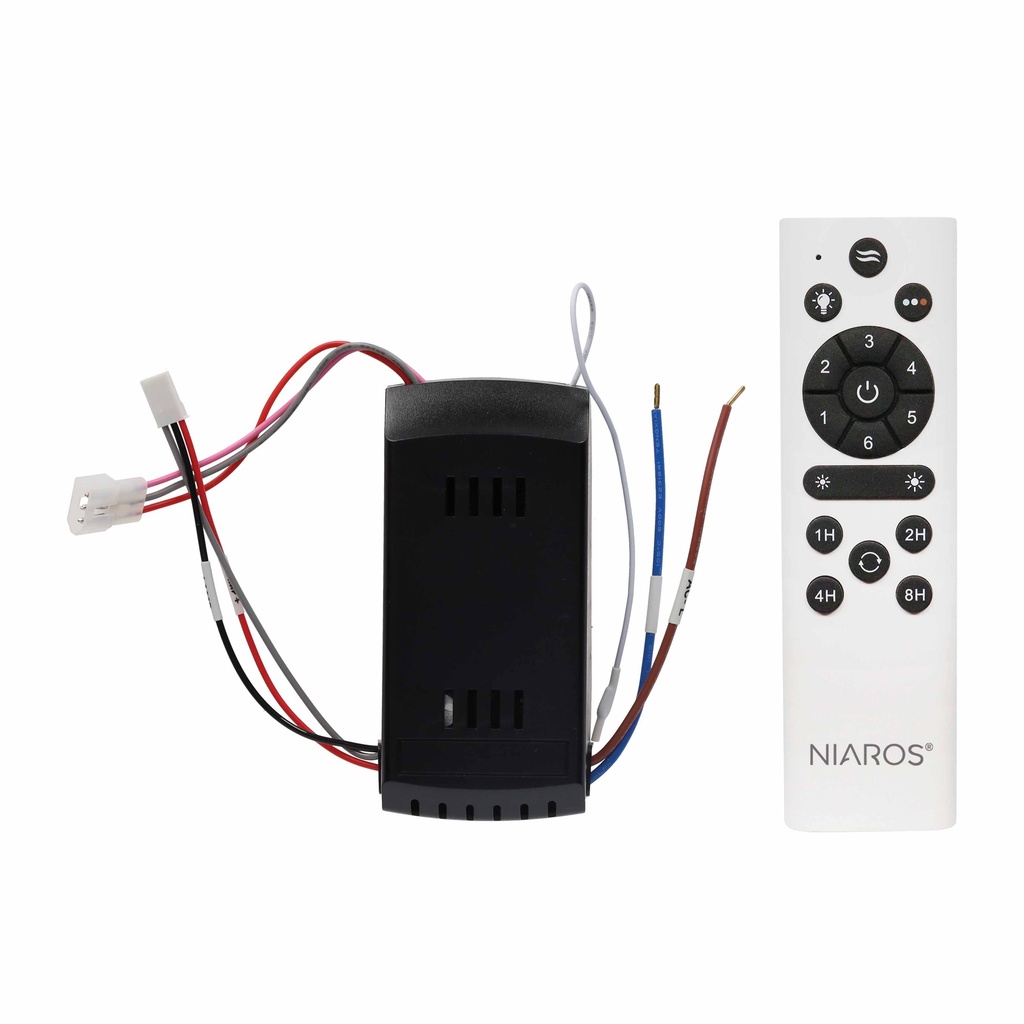 Recambio mando y receptor para ventilador Lugela, Likasi, Tungati, Ranta, Buccheri, Lentini, Nicosia y Oliveri