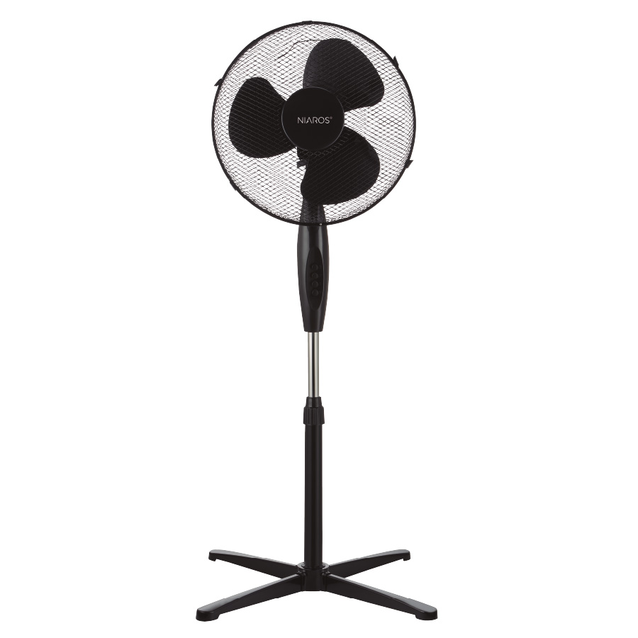 Ventilador de pé Nametil Ø43cm 45W Preto