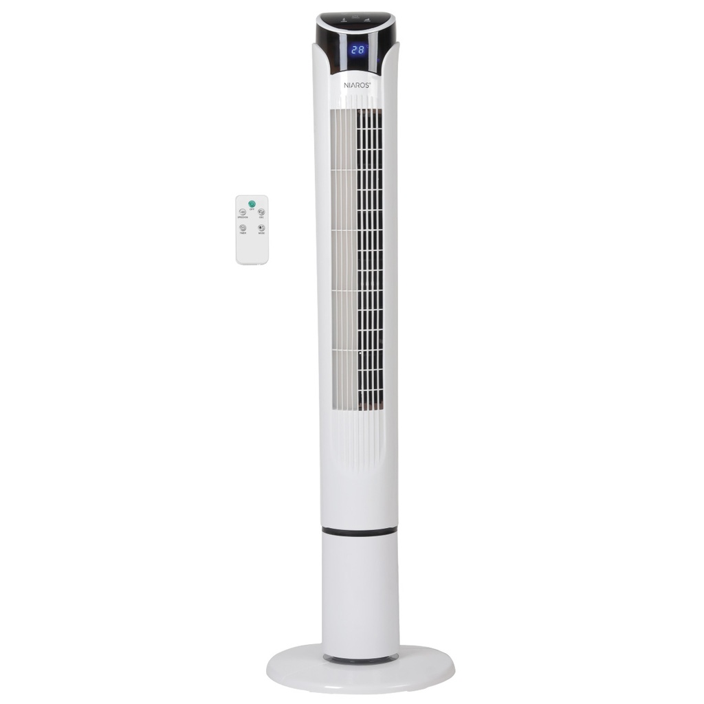 Ventilador de torre Kodima con mando 45W Blanco