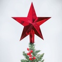 Estrela de Natal para árvore Alasia Vermelho