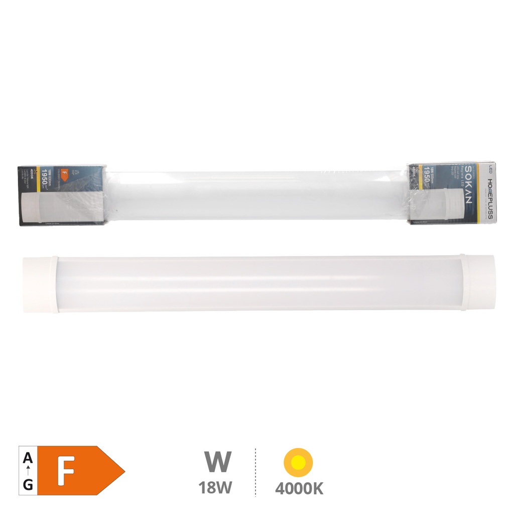 Sokan LED batten 18W 60cms 4000K