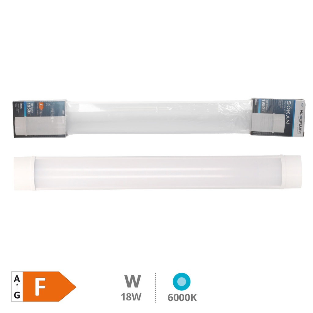Regleta LED Sokan 18W 6000K