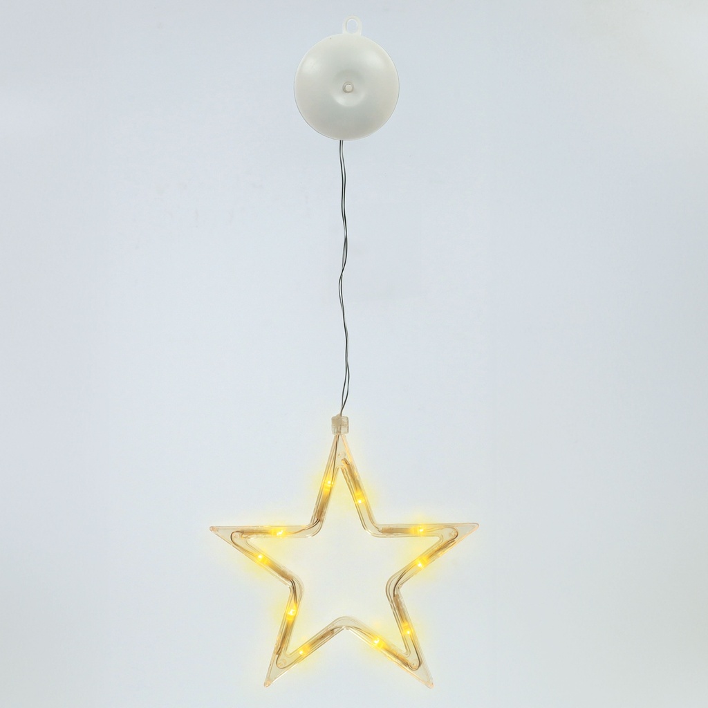 Estrela de Natal LED para pendurar (3 pilhas AAA)