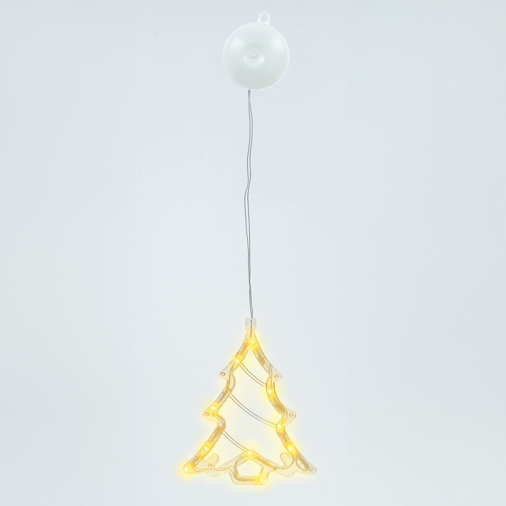 Árvore de Natal LED para pendurar com 3 pilhas AAA