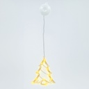Árvore de Natal LED para pendurar com 3 pilhas AAA