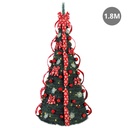 Árbol de navidad plegable decorado con luces Niah 1,8M